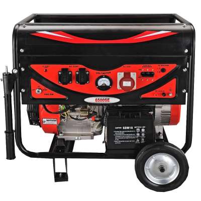 Super gasoline 5kw 6500E silent generator